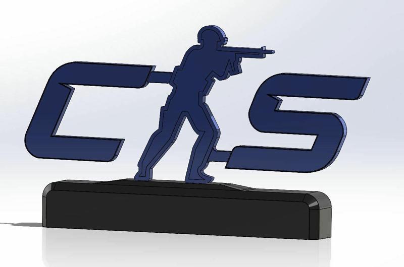 CS2 stand logo