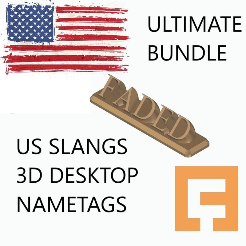 US SLANG NAMETAGS COMPLETE BUNDLE