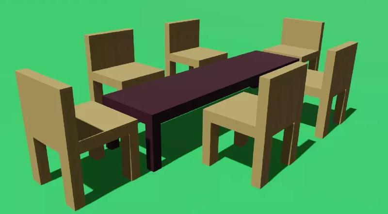 3D Dinning Table