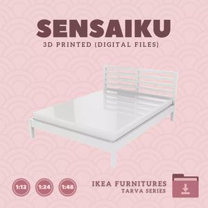 6 TARVA Bed Brame - Queen for Dollhouse - IKEA - 3D Print