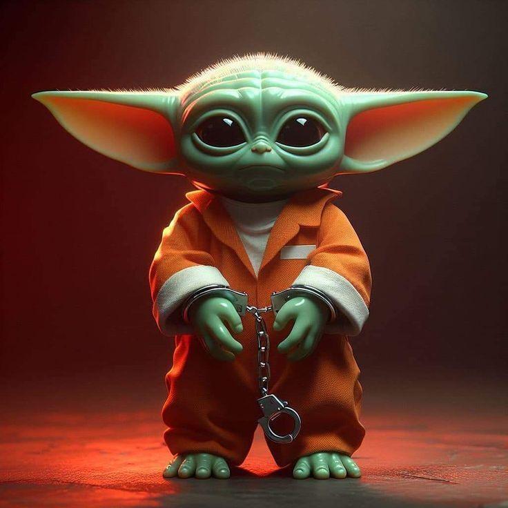 Baby Yoda Prisoner /Yodita Prisoner - 3D Fan Art Figure Funny Star wars