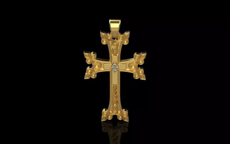 Armenian Cross Pendant 4428