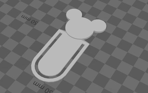 Marque-page “Mickey Style” — Clip de lecture ludique - #CULTSXBOOK