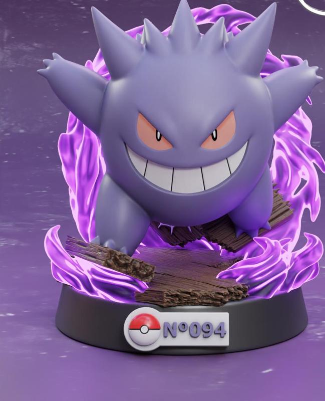 Gengar – 3D Printable Pokémon Model