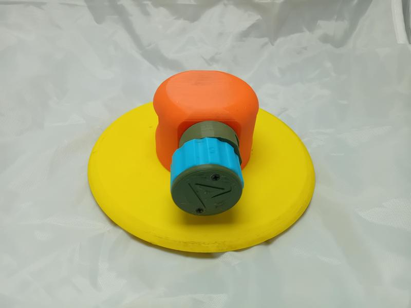 Airsoft Grenade Impact Cap Gun Ring Frisbee Sound Grenade "Meteorite UFO" Reusable Grenade (BODY KIT ONLY, NO FUZE)
