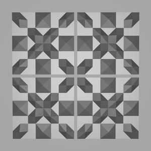 Plastic tile wall art