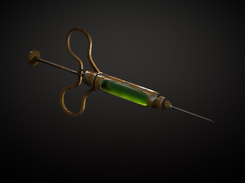 Hunt Showdown Energy and Stamina Syringe 3D print model