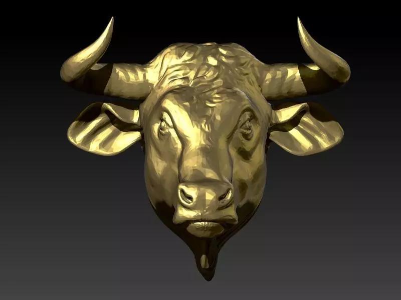 Buffalo Bulls Head Pendant