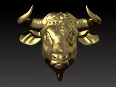Buffalo Bulls Head Pendant