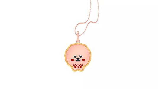 Panda Baby Light Weight Kids Pendant Necklace Charms 3dm stl