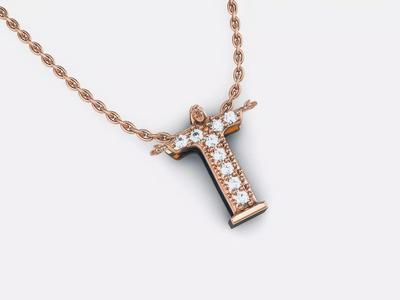 Jesus Diamond Charm Pendant 3dm render details