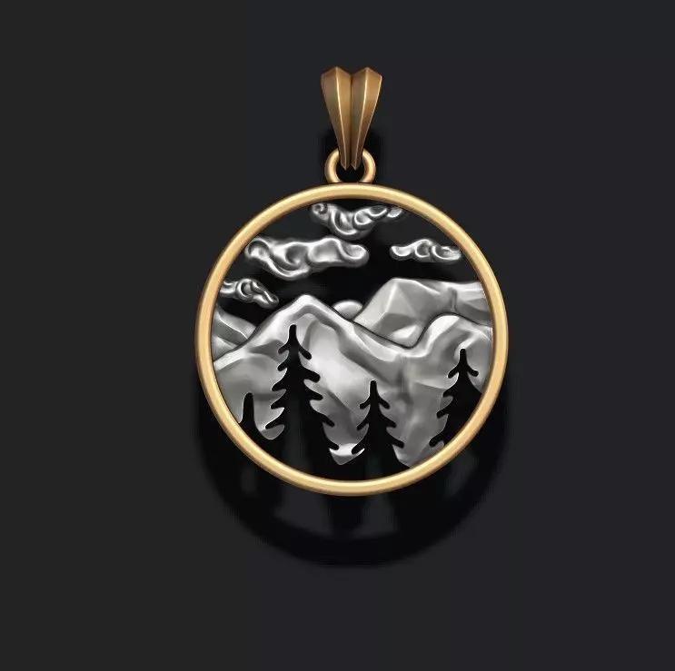 Mountains pendant