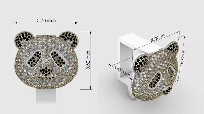 Panda Bail For Pendant