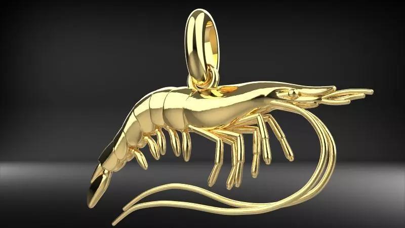 Shrimp Pendant