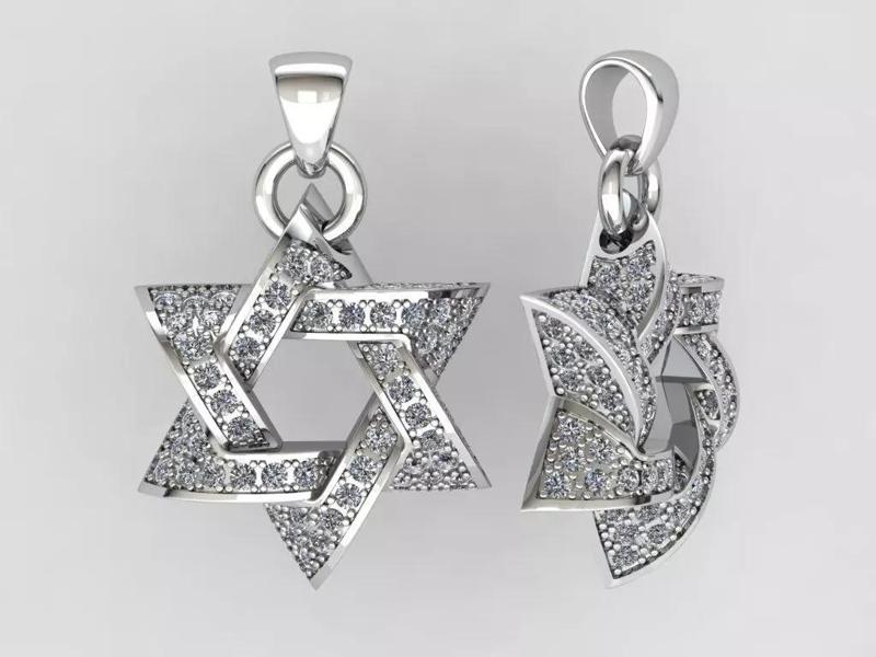 Star of David Pendant P 0005A