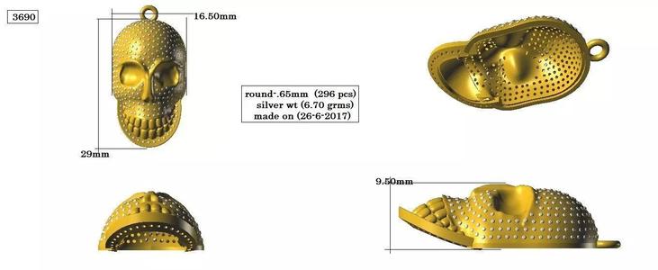 skull pedat and keychain