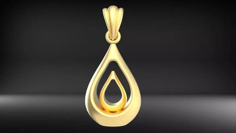 Double Teardrop Pendant