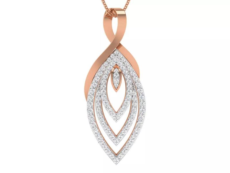 High Jewelry Pendant Earrings Set 3dm stl obj mtl gltf glb