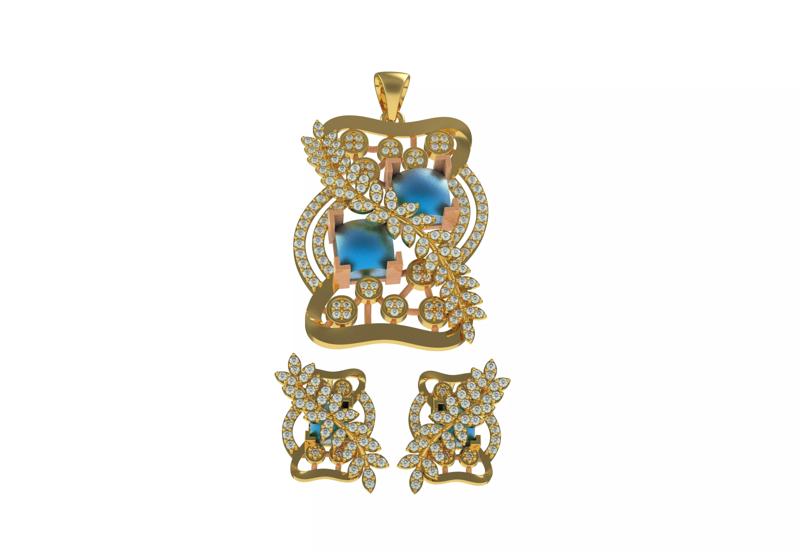 Diamond Pendant Set 29