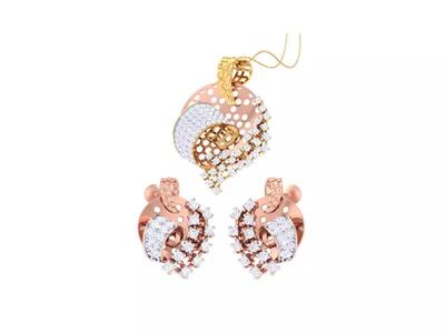Earring Pendant Set 3dm STL OBJ FBX Renders Details