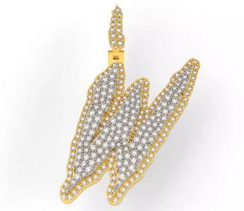 FLOWER SETTING LETTER W