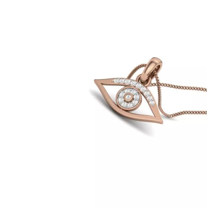 Devil Diamond Eye Pendant renders 3dm details