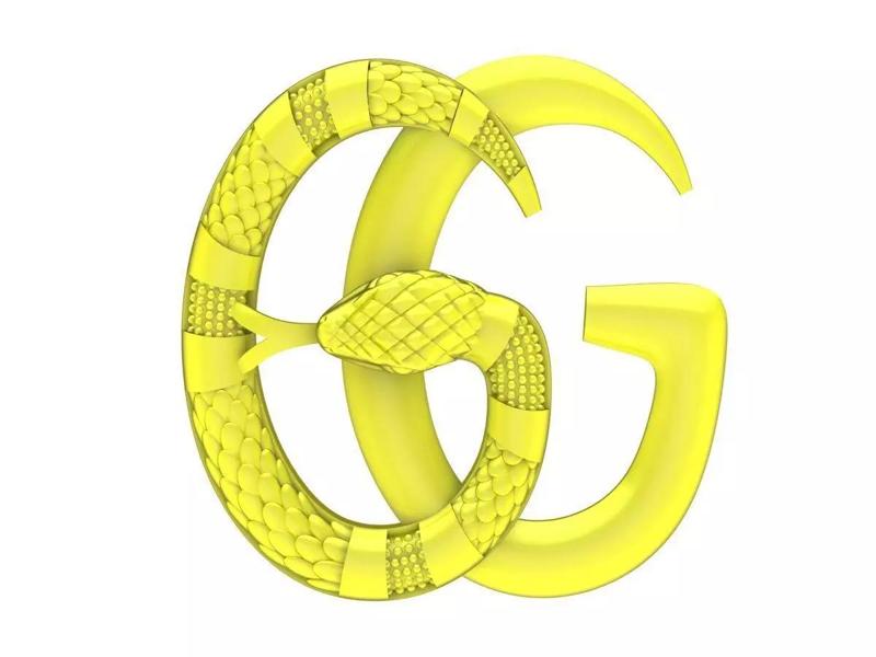 6170 G letter Snake vomen Pendant