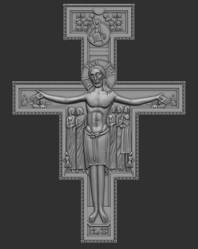 San Damiano Cross  Relief V02