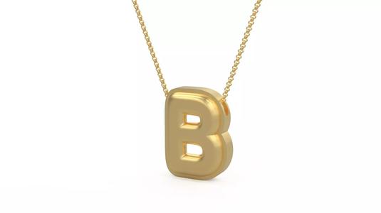 Model 1185 B Initial Letters Charm Balloon 20mm