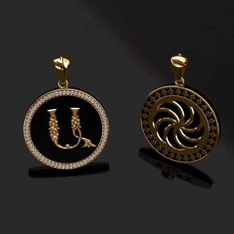 Pendant mirror with bird in it