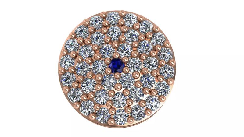 Circle Light Charm Pendant Necklace