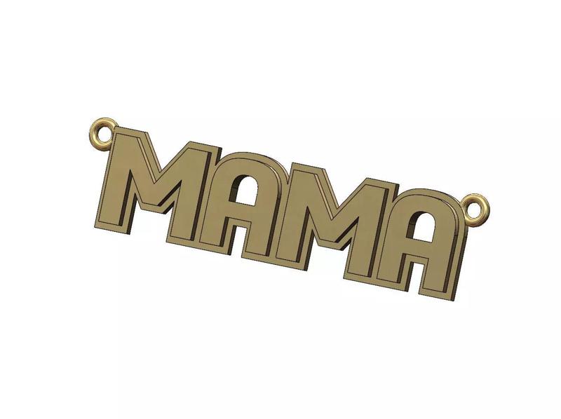 MAMA name pendant