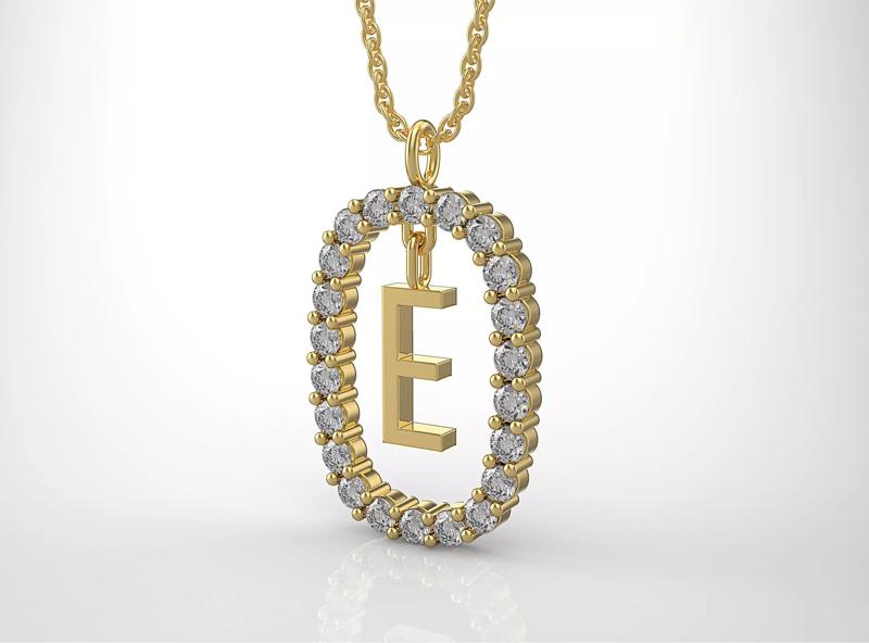 Pendant Letter E