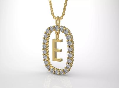 Pendant Letter E