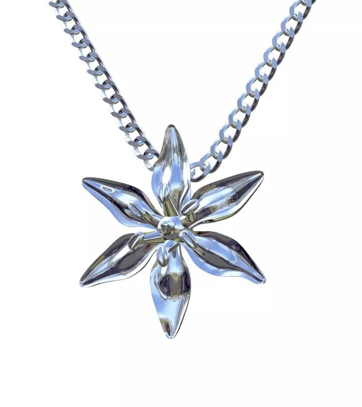 Flower pendant castable
