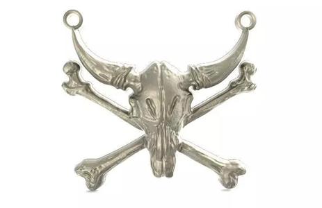 Skull bull pendant