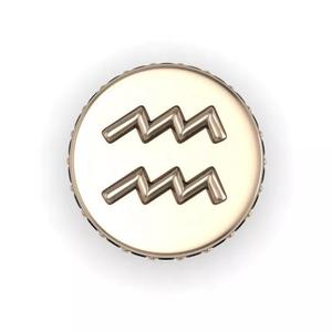 Cufflinks with Aquarius