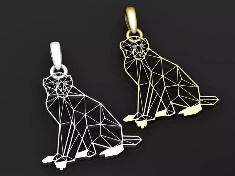Sitting Cat Pendant