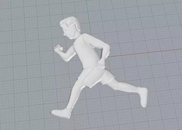 Running man emoji pendant