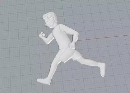 Running man emoji pendant