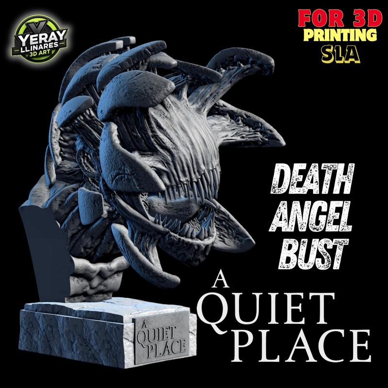 Death Angel Bust - A Quiet Place - 3D Model for SLA Printing