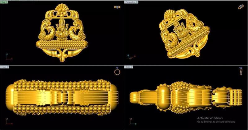 Laxmiji - God - Sculpture - Stl File - 3dm File - Print File 3D