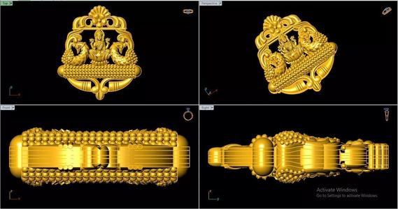 Laxmiji - God - Sculpture - Stl File - 3dm File - Print File 3D