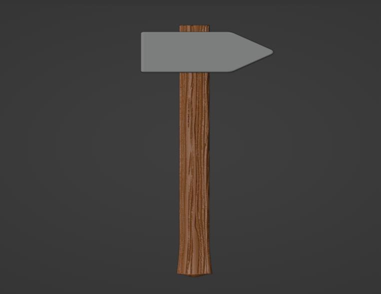 Square Head Hammer { Micro Tool Set } (28mm Scale)