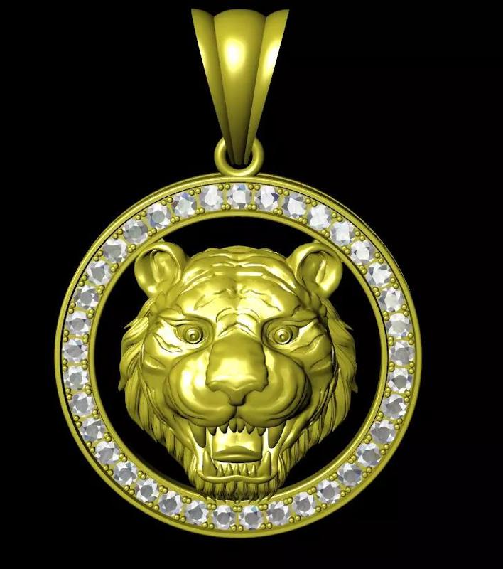 Jewelry Pendant Tiger