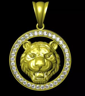 Jewelry Pendant Tiger