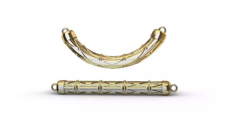 Rhombus geometric art deco pendant 1