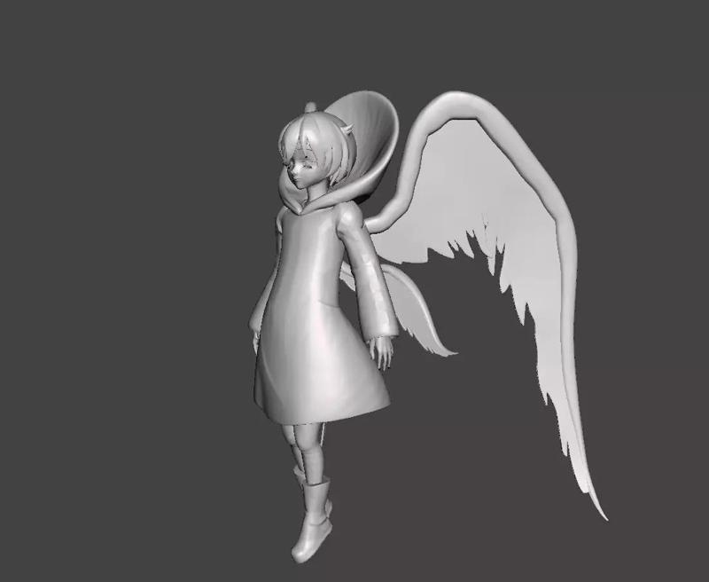 Four Archangels Sariel 3D Model