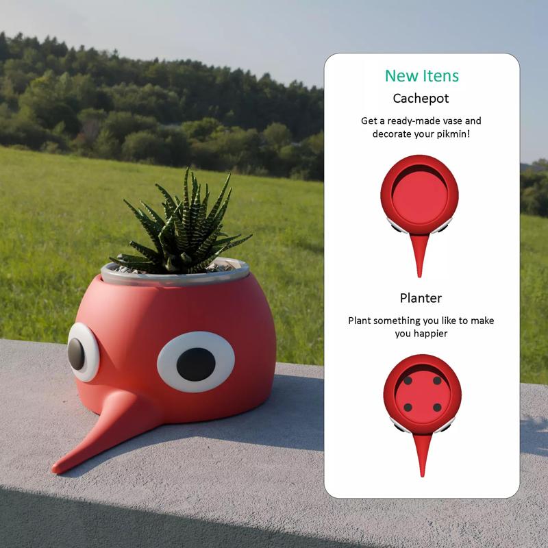 Nintendo Red Pikmin Pot and Vase