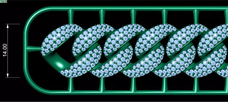 14mm Wide CUBAN Link Chain - SOLID FOR BRACELETS OR NECKLACE